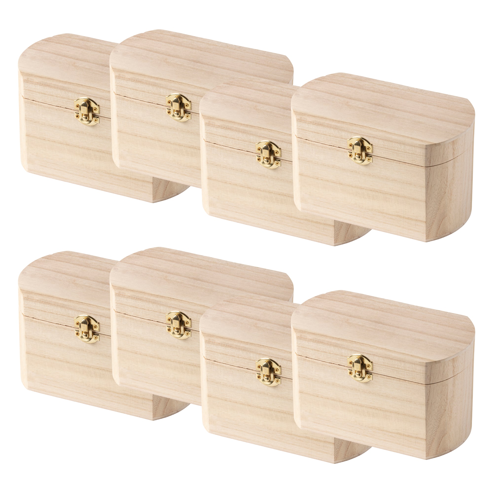 8 Pack: 7.5" Oval Wood Box by Make Market®